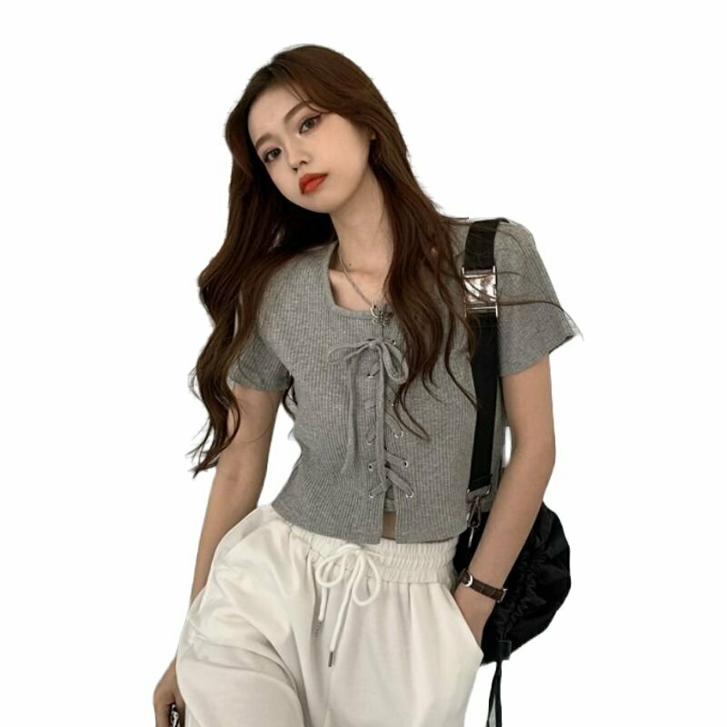 Y2K & 90s Fashion: Casual Simple Top for Summer, Grunge, Retro, and Party Outfits