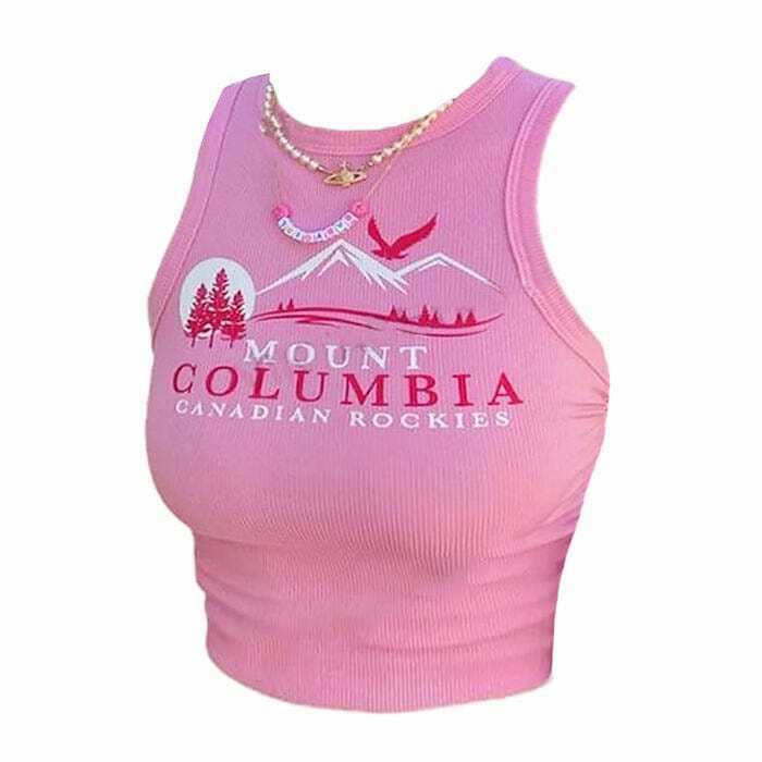 Y2K & 90s Fashion Columbia Tank Top - Retro, Grunge, Summer, Party & Club Outfits