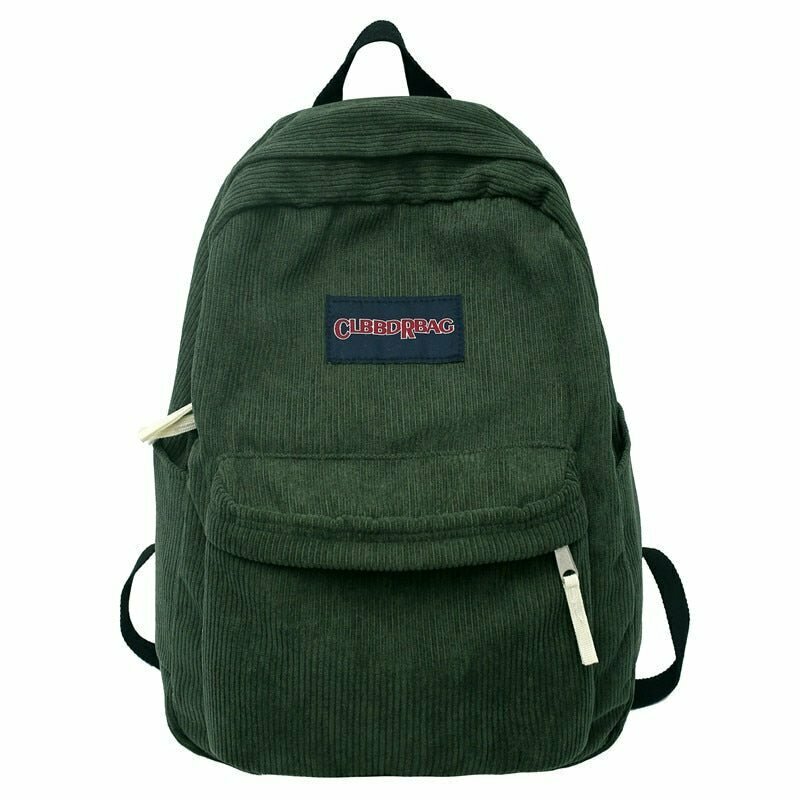 Y2K & 90s Fashion Corduroy Backpack - Perfect for Grunge, Retro, and Summer Outfits