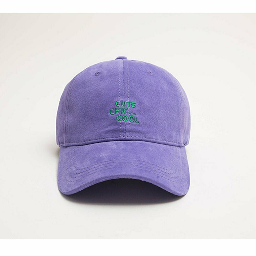 Y2K & 90s Fashion 'CUTE CHIC COOL' Baseball Cap - Retro, Grunge, Hip Hop