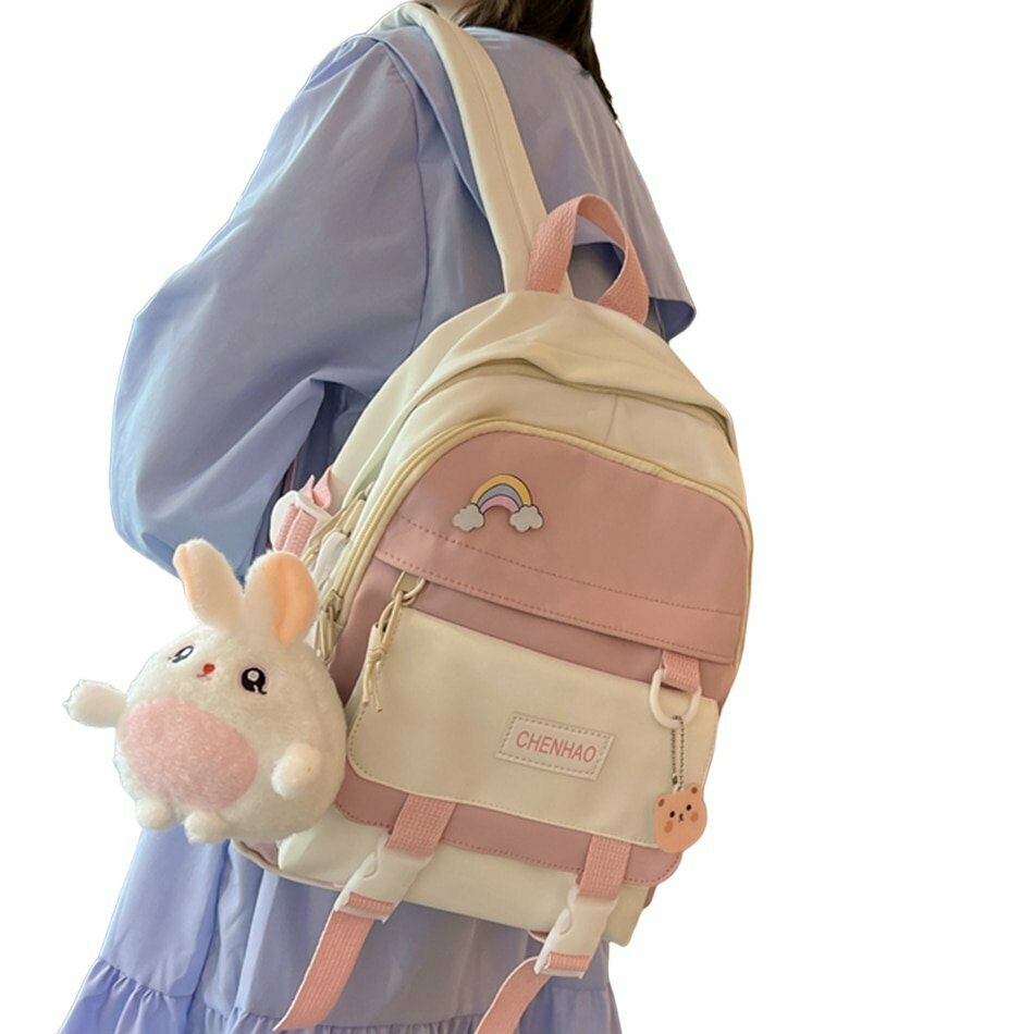 Y2K & 90s Fashion Cute Waterproof Backpack Purse - Perfect for Grunge, Retro, and Summer Outfits