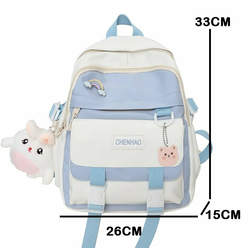 Y2K & 90s Fashion Cute Waterproof Backpack Purse - Perfect for Grunge, Retro, and Summer Outfits