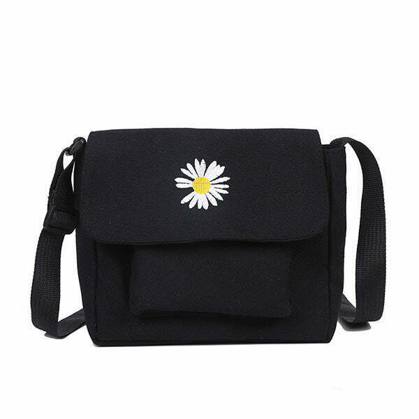 Y2K & 90s Fashion Daisy Handbag - Perfect for Grunge, Retro, and Summer Outfits