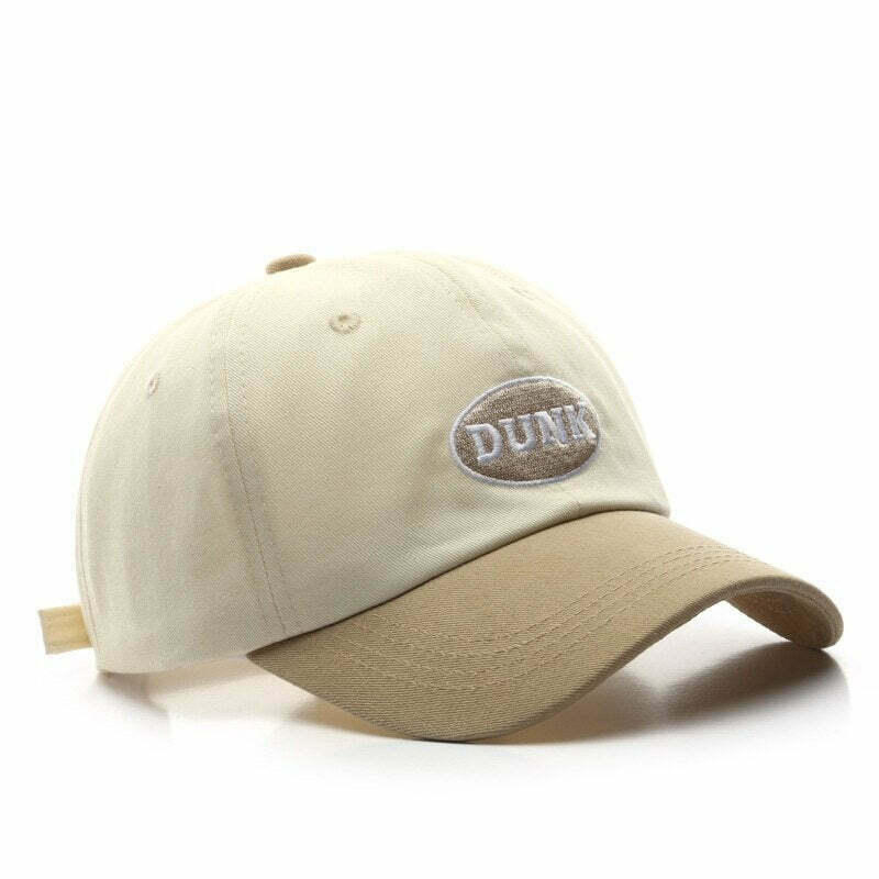 Y2K & 90s Fashion 'DUNK' Baseball Cap - Retro, Grunge, Hip Hop, Summer &