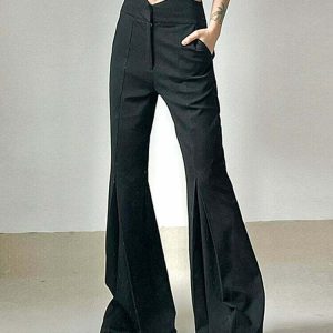 Y2K & 90s Fashion Flare Pants Low Rise - Grunge, Retro, Summer, Party & Club Out