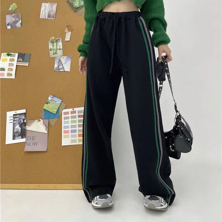 Y2K & 90s Fashion Grunge Hip Hop Straight Pants - Retro Summer Outfits for Women