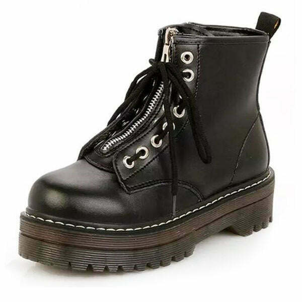 Y2K & 90s Fashion Hanover Ankle Boots - Grunge, Retro, Goth, Summer & Party Out