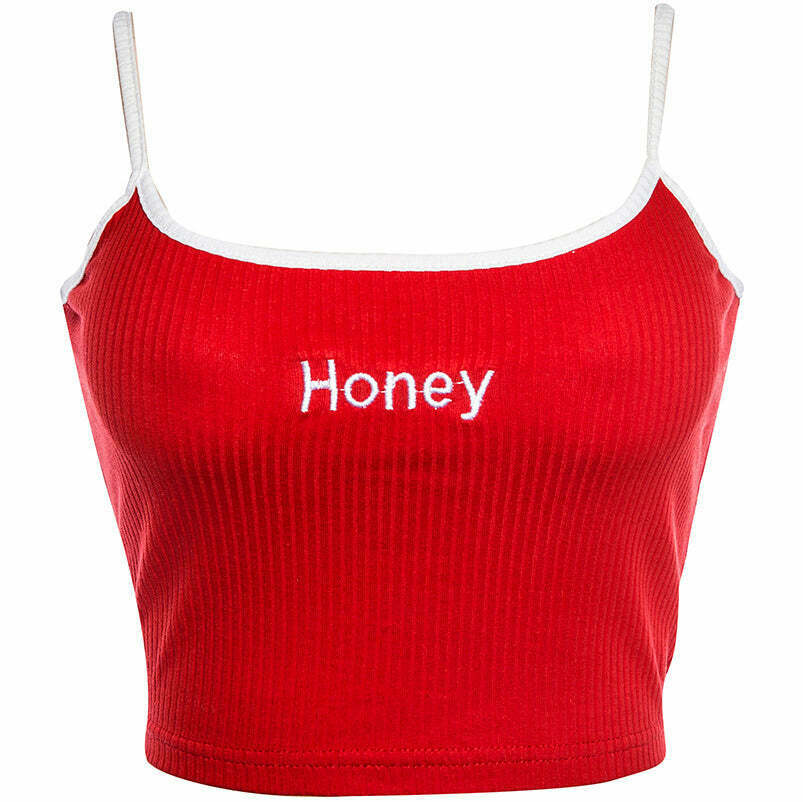 Y2K & 90s Fashion Honey Strappy Bralette - Perfect for Summer, Parties, and Grunge Outfits