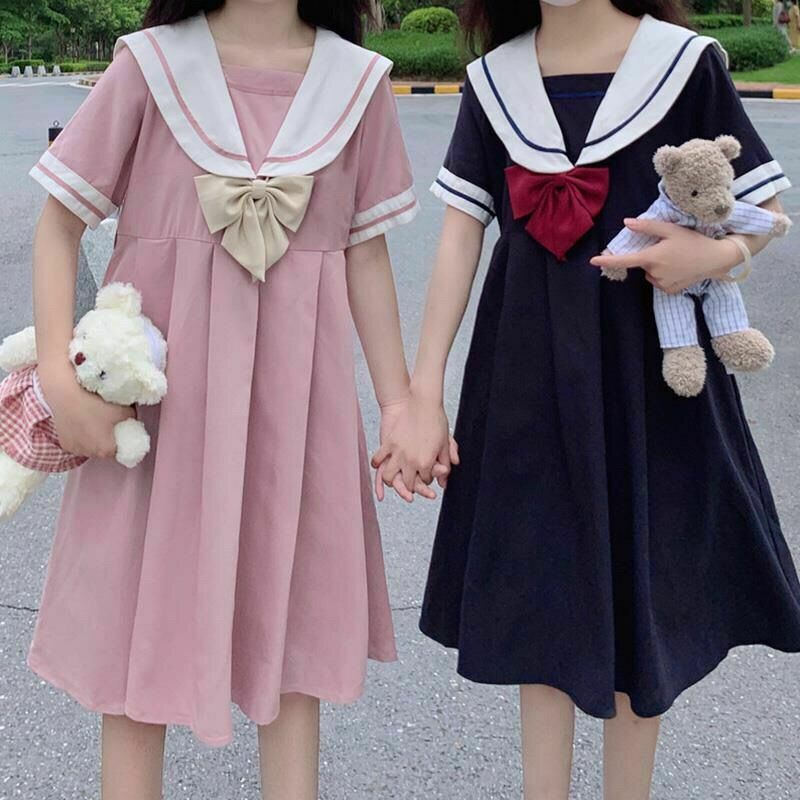 Y2K & 90s Fashion Japanese Style Student Dress - Retro, Grunge, Summer, Party Outfits