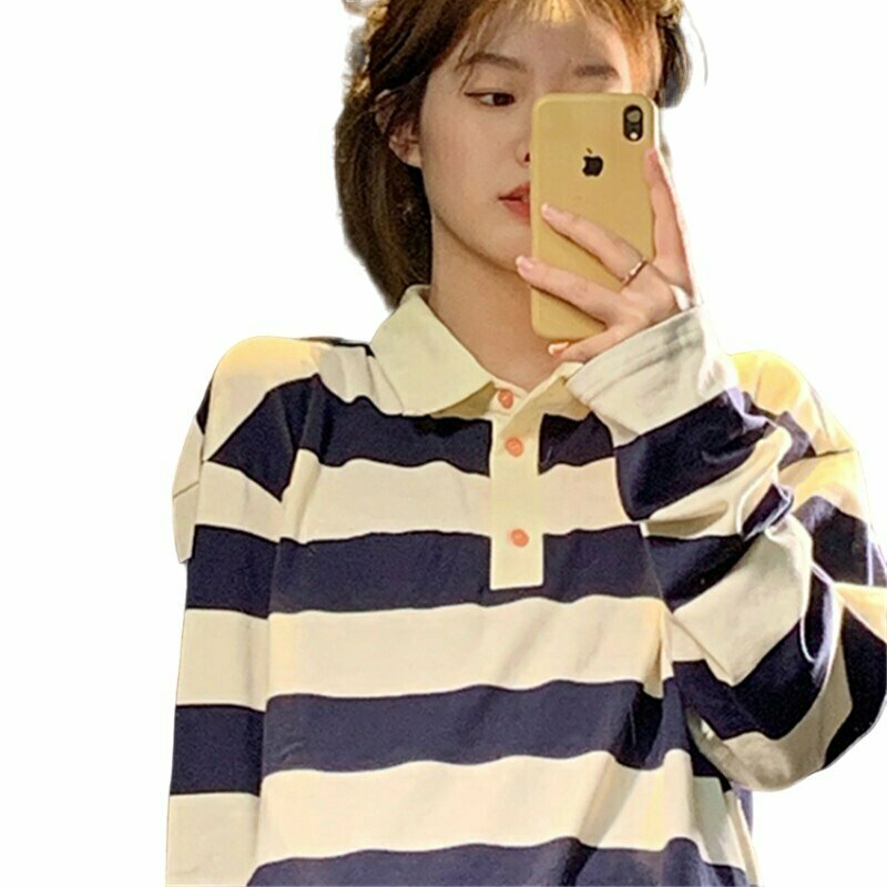 Y2K & 90s Fashion Korean Style Striped T-Shirt - Retro Grunge, Summer & Party Outfits