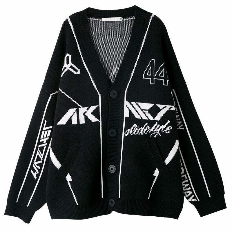 Y2K & 90s Fashion Korean Style V-Neck Cardigan - Retro, Grunge, Summer, Party Out