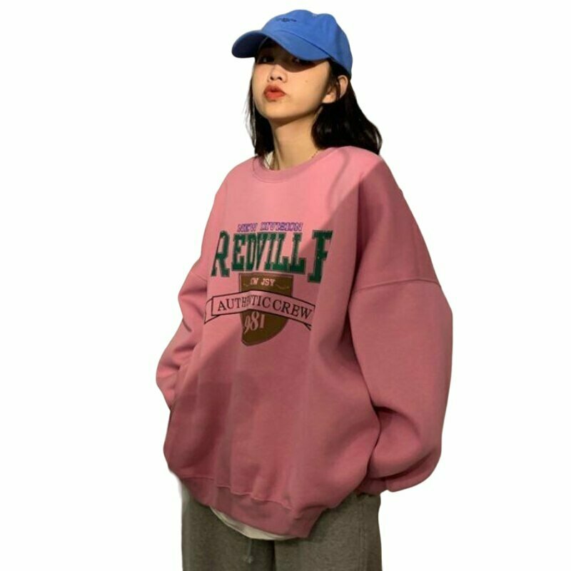 Y2K & 90s Fashion Letter Print Fleece Hoodie - Retro Grunge, Summer & Party Outfits