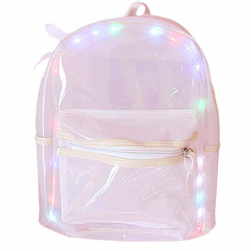 Y2K & 90s Fashion Light Show Backpack - Perfect for Grunge, Retro, and Party Outfits