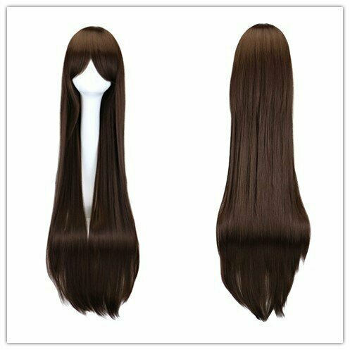 "Y2K & 90s Fashion Long Straight Party Wig - Retro Grunge, Hip Hop, and Pastel Goth