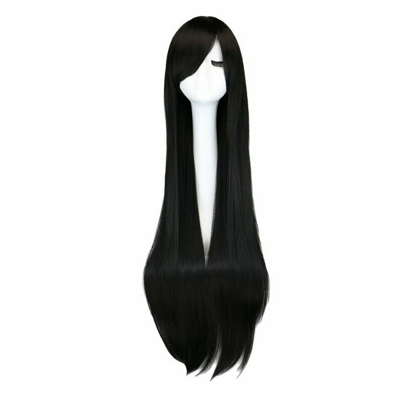 "Y2K & 90s Fashion Long Straight Party Wig - Retro Grunge, Hip Hop, and Pastel Goth