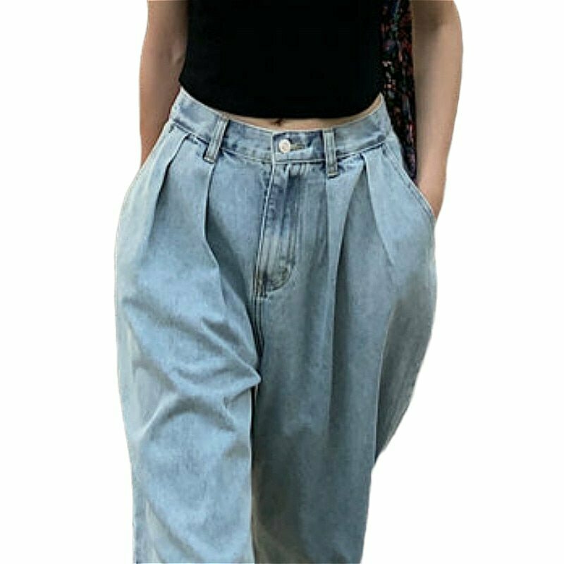 Y2K & 90s Fashion Loose Jeans - Retro Grunge, Hip Hop, Summer & Party Outfits