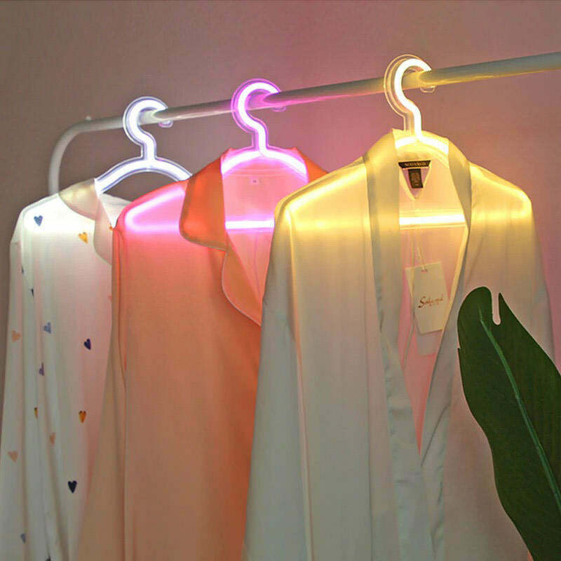 Y2K & 90s Fashion: Neon Clothes Hanger for Retro, Grunge, and Pastel Goth Out