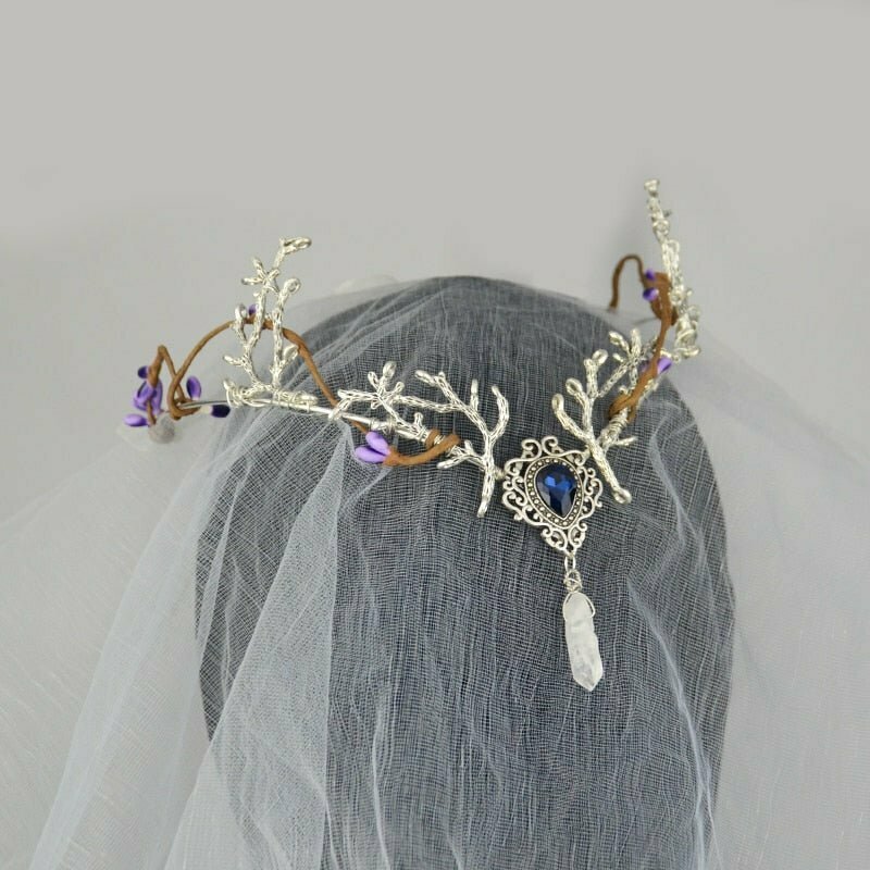 Y2K & 90s Fashion Pagan Woodland Elven Crown - Perfect for Grunge, Goth, and Retro Outfits