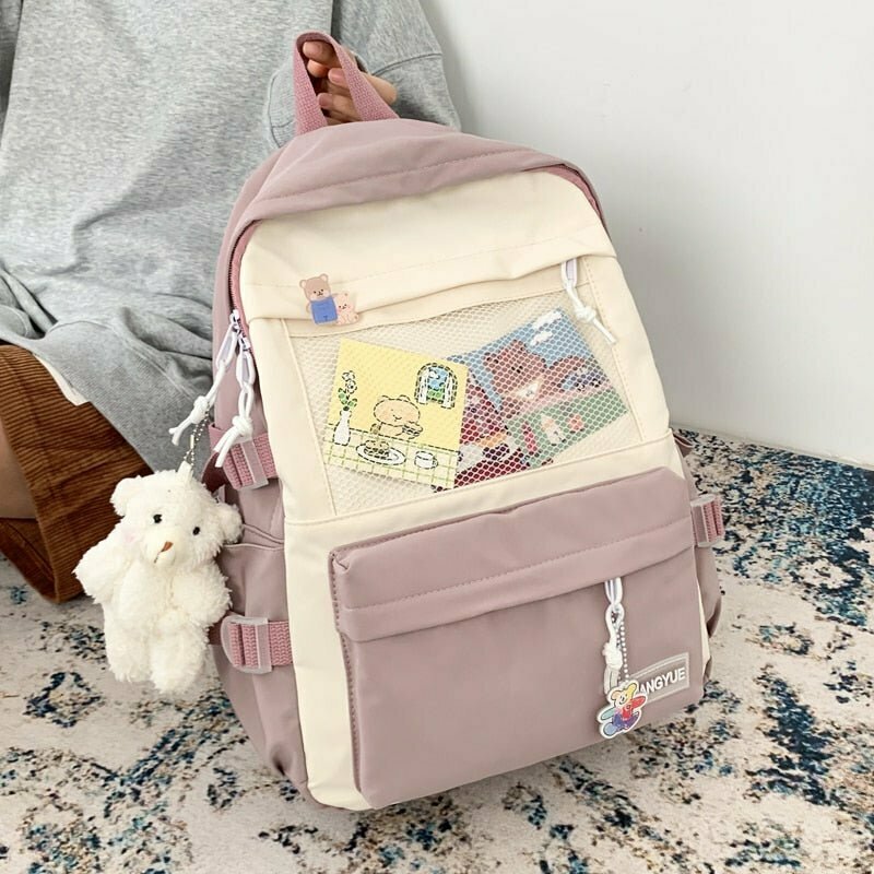 Y2K & 90s Fashion Pastel Backpack - Perfect for Summer, Grunge, and Retro Outfits