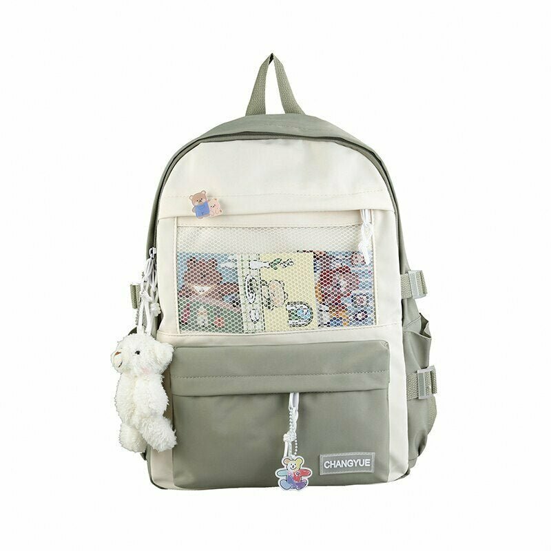 Y2K & 90s Fashion Pastel Backpack - Perfect for Summer, Grunge, and Retro Outfits