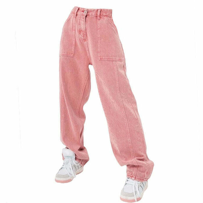 Y2K & 90s Fashion: Pink Jeans for Retro, Grunge, and Summer Outfits