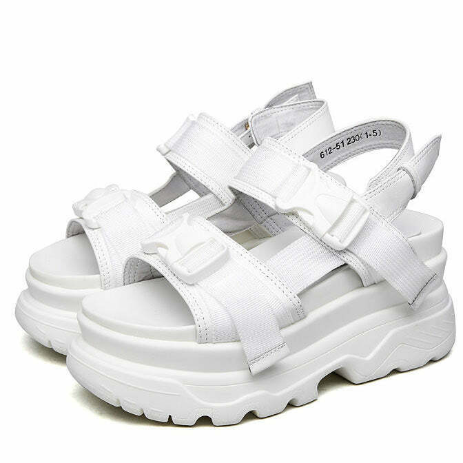 Y2K & 90s Fashion Platform Sandals - Retro, Grunge, Goth, and Summer Party Outfits