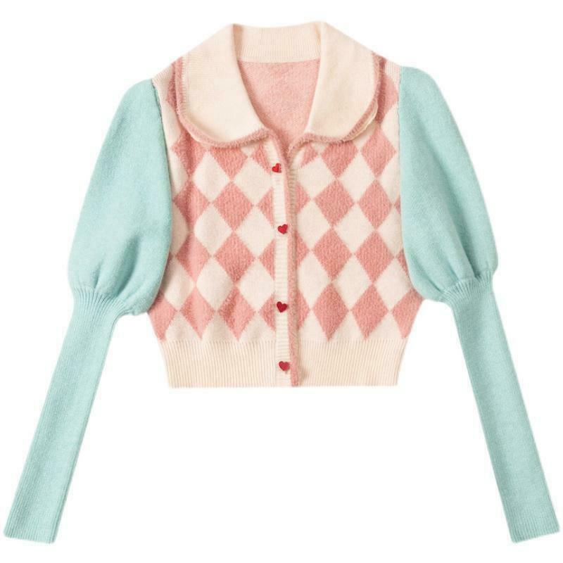 Y2K & 90s Fashion Preppy Style Crop Knit Cardigans - Grunge, Retro, Summer Outfits