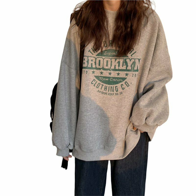 Y2K & 90s Fashion Preppy Style Loose Sweatshirt - Grunge, Retro, Summer, Party Outfits