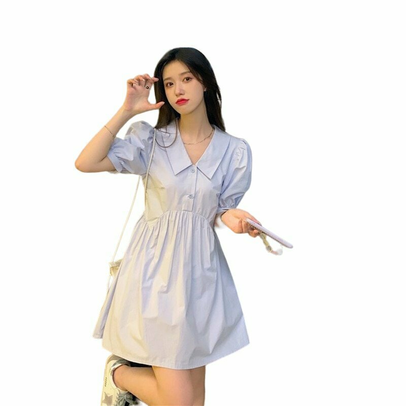 Y2K & 90s Fashion Preppy Sweet Mini Summer Dress - Grunge, Retro, Pastel Goth Outfits