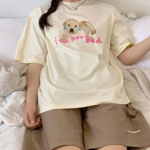 Y2K & 90s Fashion Puppy Tears T-Shirts - Retro Grunge, Summer, Party & Club Outfits