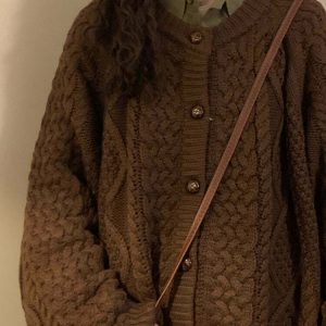 Y2K & 90s Fashion: Retro Grandma Collar Cardigan - Perfect for Grunge, Summer, and Party Out