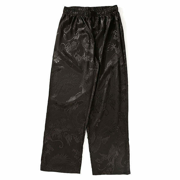 Y2K & 90s Fashion Silk Road Wide Pants - Perfect for Grunge, Retro, and Summer Outfits