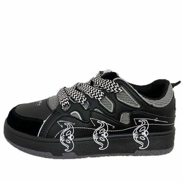 Y2K & 90s Fashion Skate Park Aesthetic Sneakers - Grunge, Retro, Hip Hop, Summer Outfits