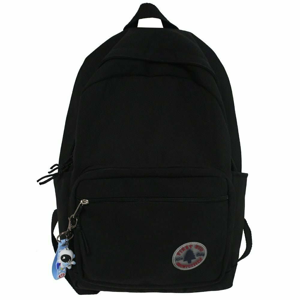 Y2K & 90s Fashion Solid Color School Bag Backpack - Retro, Grunge, and Pastel Goth Styles