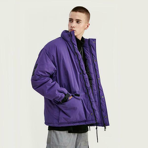 Y2K & 90s Fashion Solid Puffer Jacket - Retro Grunge, Summer, Party & Club Outfits