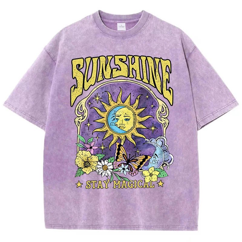 Y2K & 90s Fashion Sunshine Humorous Graphic Women's T-Shirt - Retro, Grunge, Summer Outfits