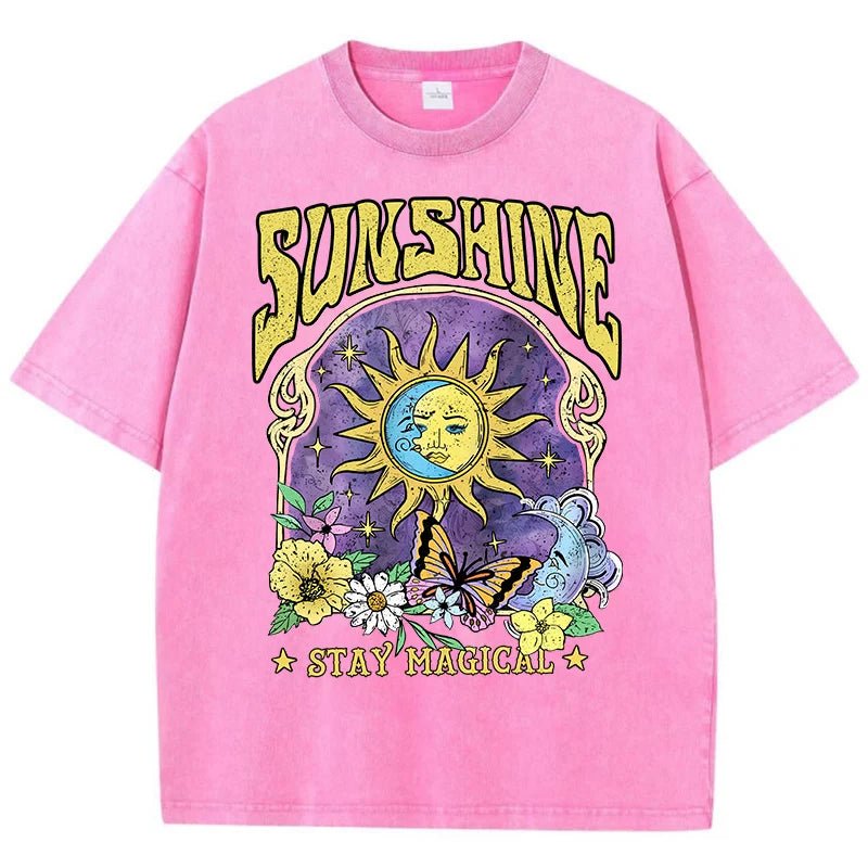 Y2K & 90s Fashion Sunshine Humorous Graphic Women's T-Shirt - Retro, Grunge, Summer Outfits