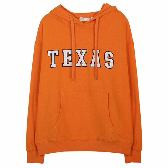 Y2K & 90s Fashion Texas Embroidery Aesthetic Hoodie - Retro Grunge Summer Outfit