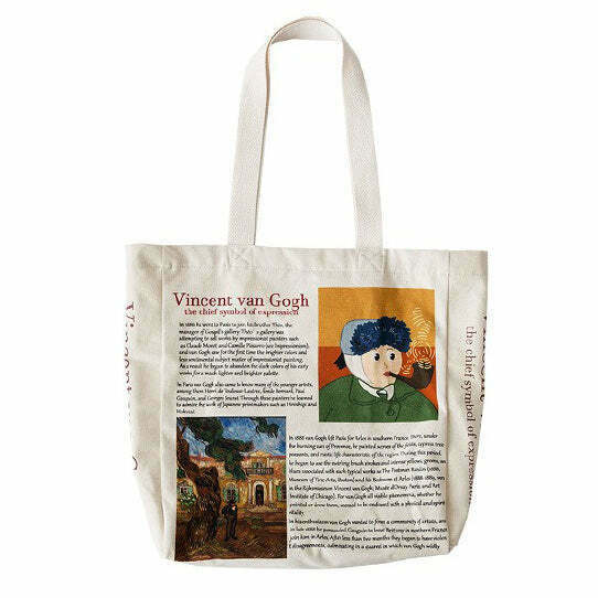 Y2K & 90s Fashion Van Gogh Shoulder Bag - Perfect for Grunge, Retro, and Summer Outfits