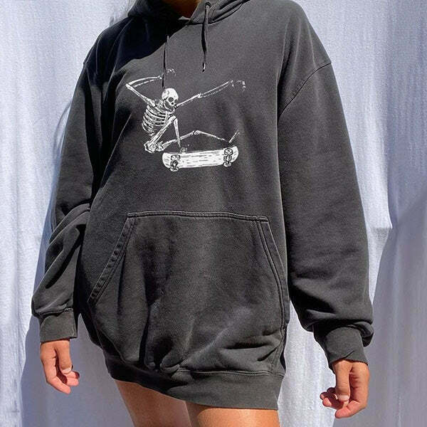 Y2K & 90s Fashion Varial Heelflip Hoodie - Retro Grunge, Summer, Party & Club