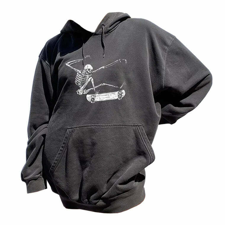 Y2K & 90s Fashion Varial Heelflip Hoodie - Retro Grunge, Summer, Party & Club