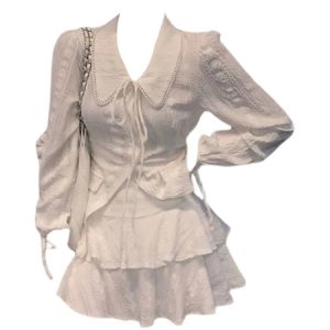 Y2K & 90s Fashion Victorian Reverie Lace Dress - Perfect for Summer, Parties, and Grunge Outfits