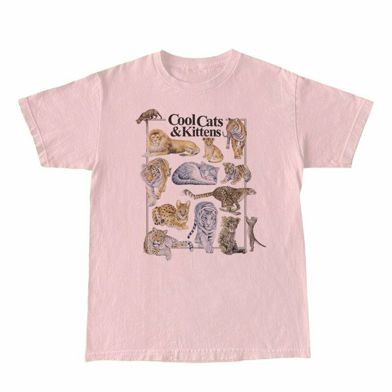 Y2K & 90s Fashion Vintage Feline Lover T-Shirt - Retro Grunge, Summer, Party & Club Out