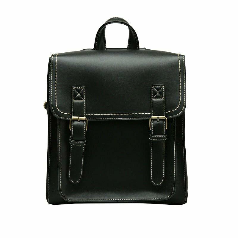 Y2K & 90s Fashion Vintage Leather School Bag - Perfect for Grunge, Retro, and Summer Outfits