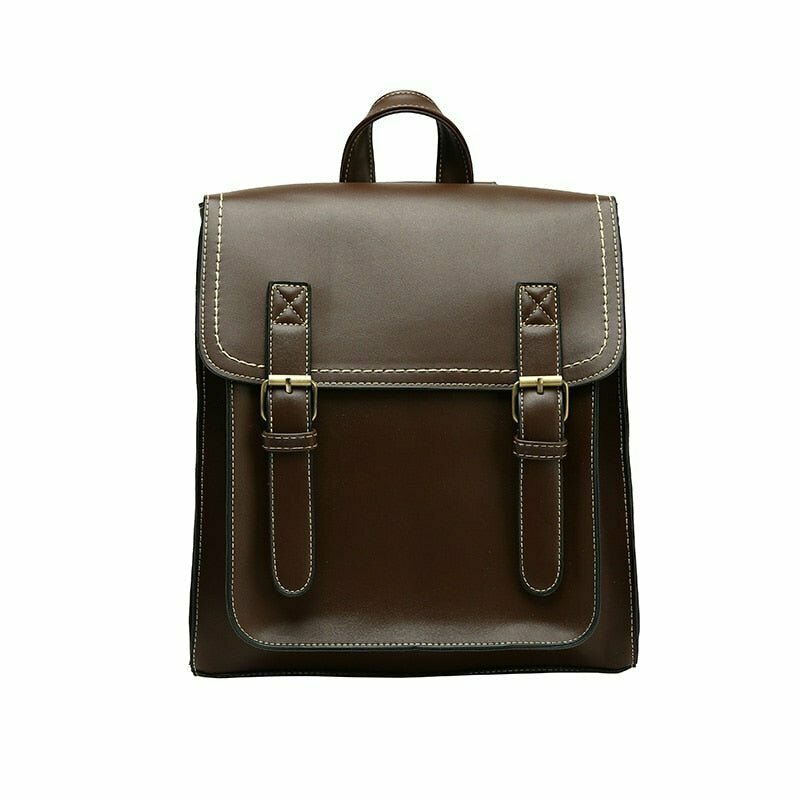 Y2K & 90s Fashion Vintage Leather School Bag - Perfect for Grunge, Retro, and Summer Outfits