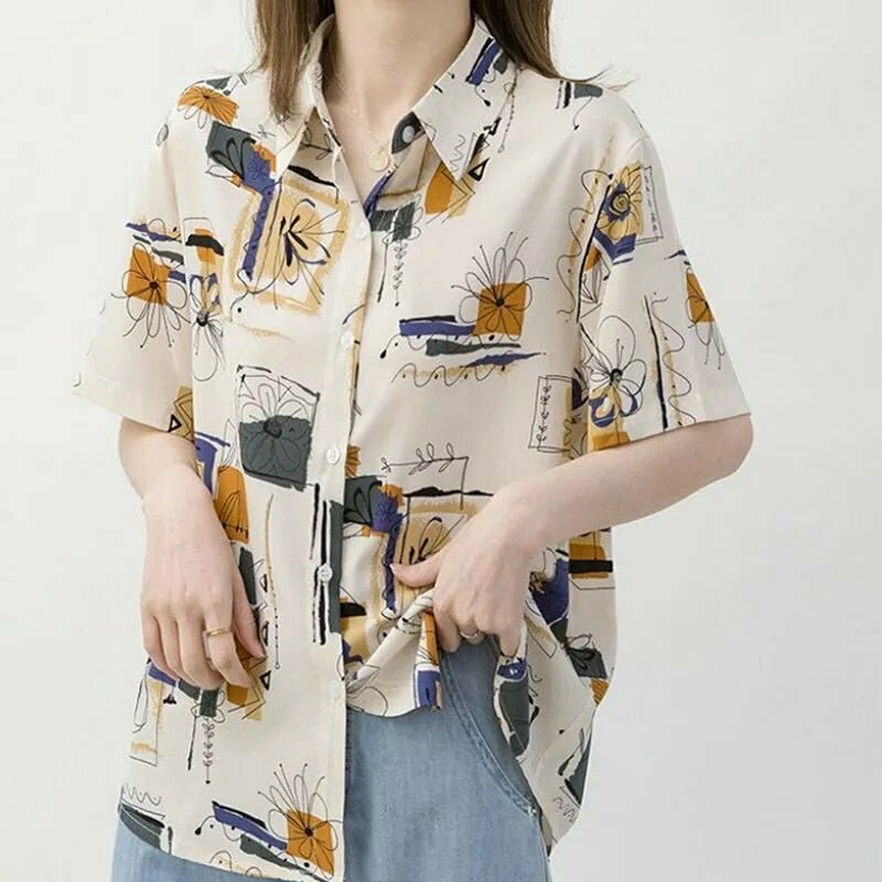 Y2K & 90s Fashion Vintage Style Shirt - Perfect for Grunge, Retro, and Summer Outfits