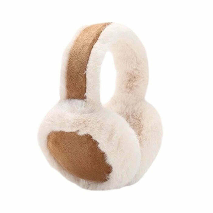 Y2K & 90s Fashion Warm Sheepskin Earmuffs - Retro, Grunge, Goth, and Past