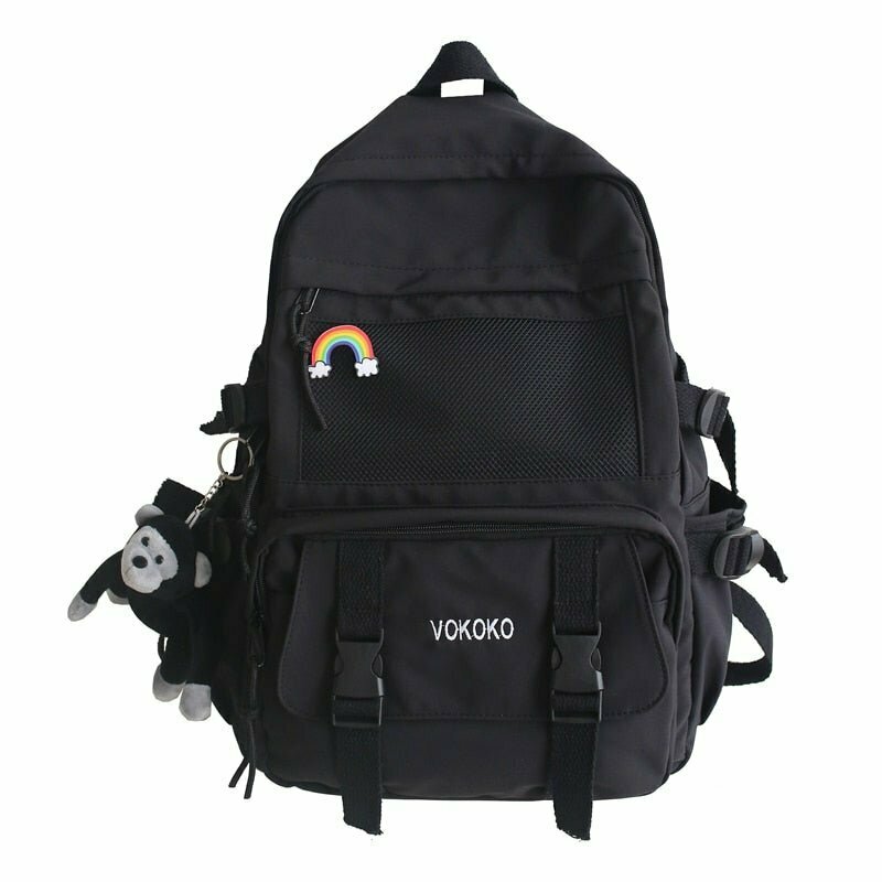 "Y2K & 90s Fashion Waterproof Nylon Laptop Backpack - Perfect for Grunge, Retro, and Summer Outfits