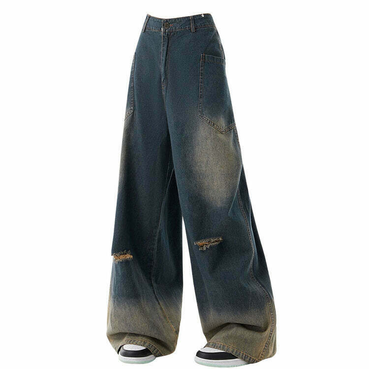 Y2K & 90s Fashion: Wide Leg Jeans for Retro, Grunge, and Summer Outfits