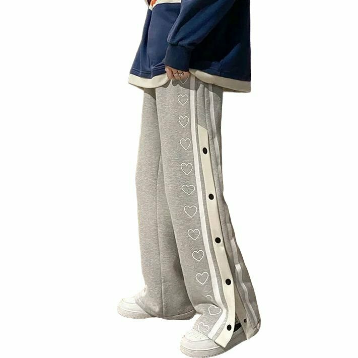 Y2K & 90s Fashion Wide Leg Oversize Sweatpants - Grunge, Retro, Summer, Party Outfits